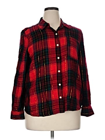 Style&Co Long Sleeve Button-Down Shirt (view 1)