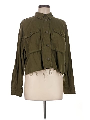 Topshop Long Sleeve Button-Down Shirt (view 1)