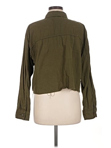 Topshop Long Sleeve Button-Down Shirt (view 2)