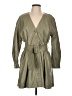 Zara 100% Polyester Green Trenchcoat Size L - photo 1