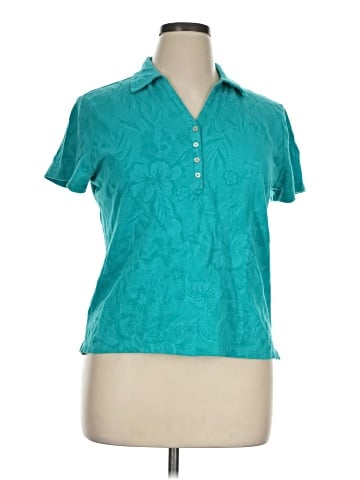 Caribbean Joe Short Sleeve Blouse (view 1)