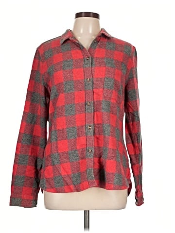 American Eagle Outfitters Long Sleeve Button-Down Shirt (view 1)