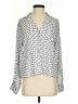 Worthington 100% Polyester Silver 3/4 Sleeve Blouse Size S - photo 1