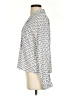 Worthington 100% Polyester Silver 3/4 Sleeve Blouse Size S - photo 5