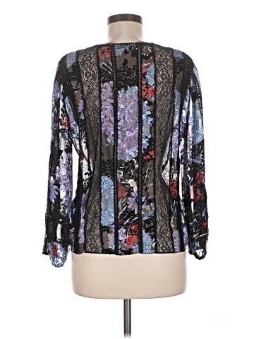 Alice + Olivia 3/4 Sleeve Silk Top (view 2)