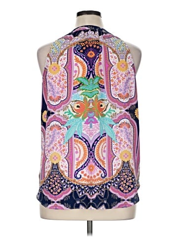 Rose + Olive Sleeveless Blouse (view 2)