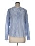 J.Crew Stripes Blue Long Sleeve Blouse Size 6 - photo 1
