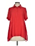 BCBGeneration 100% Polyester Red Short Sleeve Blouse Size XS - photo 1