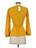 J.Crew 100% Polyester Yellow Long Sleeve Blouse Size 00 - photo 2