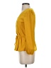J.Crew 100% Polyester Yellow Long Sleeve Blouse Size 00 - photo 5
