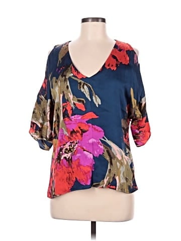 Trina Turk Short Sleeve Silk Top (view 1)