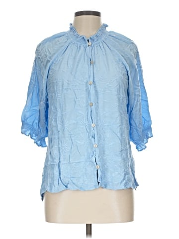 Democracy 3/4 Sleeve Blouse (view 1)