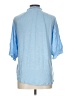 Democracy 100% Rayon Blue 3/4 Sleeve Blouse Size L - photo 2