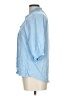 Democracy 100% Rayon Blue 3/4 Sleeve Blouse Size L - photo 5