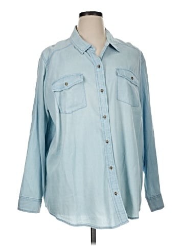 Caslon Long Sleeve Button-Down Shirt (view 1)