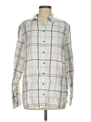Jachs Girlfriend 3/4 Sleeve Button-Down Shirt (view 1)