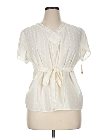 Style&Co Short Sleeve Blouse (view 1)