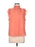 1.State 100% Polyester Orange Short Sleeve Blouse Size M - photo 1