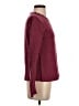 Theory 100% Wool Tweed Burgundy Wool Pullover Sweater Size S - photo 4