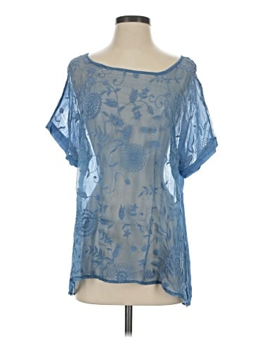 Sundance Short Sleeve Silk Top (view 1)