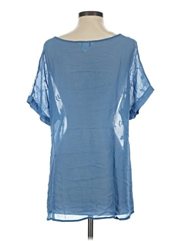 Sundance Short Sleeve Silk Top (view 2)