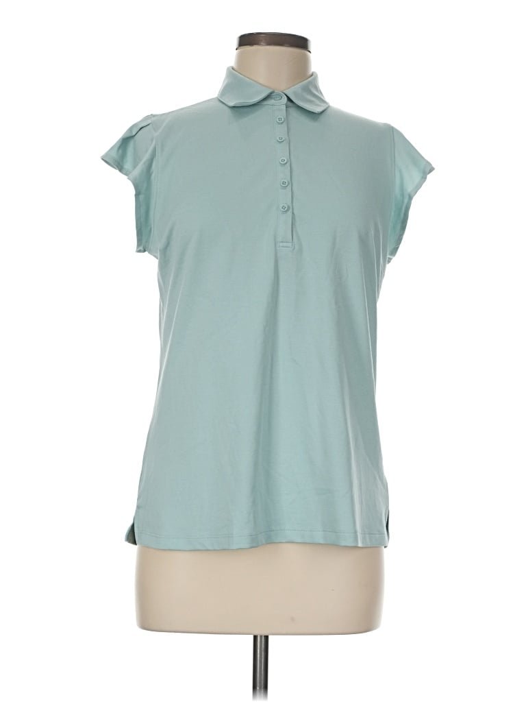 Pre-owned Walter Hagen Short Sleeve Polo Shirt In Teal