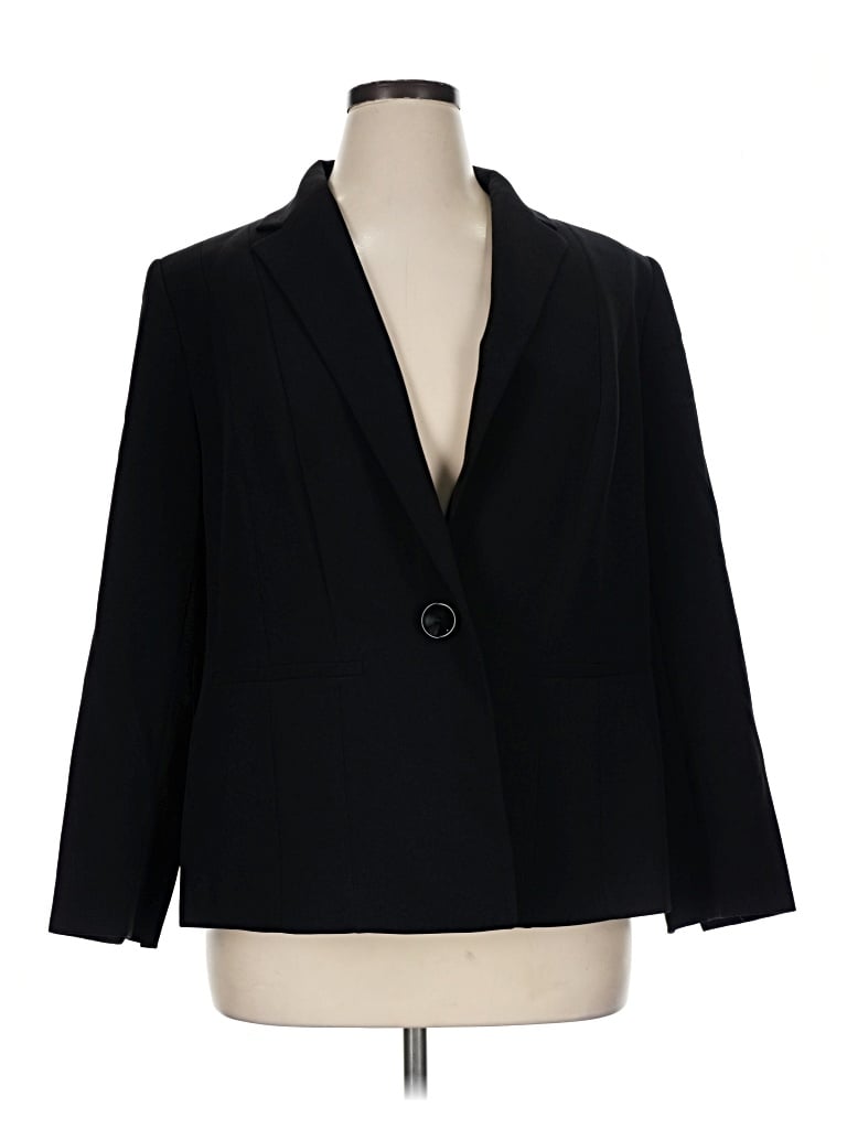 Pre-owned Kasper Blazer Jacket In Black