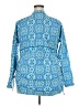 Coolibar 100% Polyester Blue Long Sleeve Blouse Size XXL - photo 2