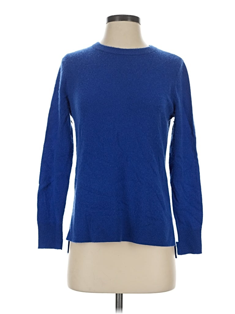 Pre-owned Halogen Cashmere Pullover Sweater In Blue