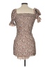 Blush 100% Polyester Tweed Brown Cocktail Dress Size L - photo 2
