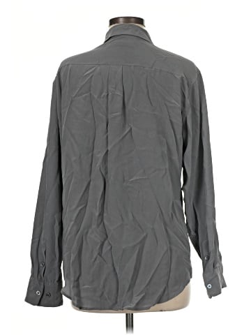 Equipment Long Sleeve Silk Top (view 2)