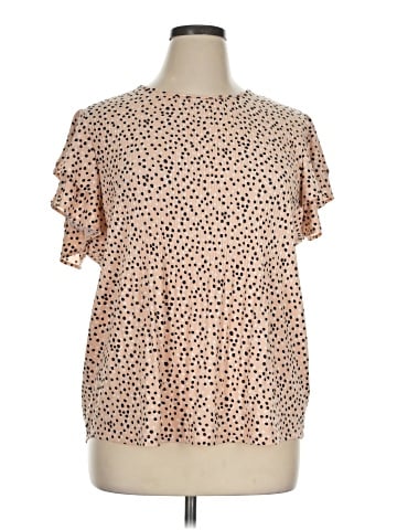 Adrianna Papell Short Sleeve Blouse (view 1)