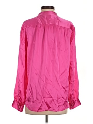 L'Agence Long Sleeve Silk Top (view 2)