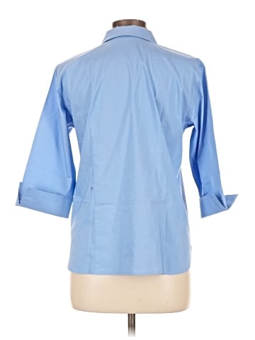 Lands' End 3/4 Sleeve Button-Down Shirt (view 2)