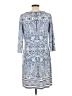 Max Studio Paisley Blue Casual Dress Size L - photo 2