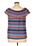 Hannah 100% Polyester Purple Short Sleeve Top Size XL Petite - photo 2
