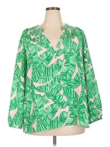 Lilly Pulitzer 3/4 Sleeve Silk Top (view 1)