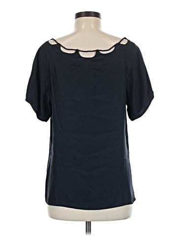 Vena Cava Short Sleeve Silk Top (view 2)