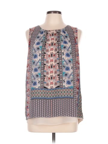 Rose + Olive Sleeveless Blouse (view 1)