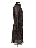 Veronica M. 100% Polyester Animal Print Brown Casual Dress Size M - photo 4
