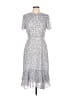 Jacqui-E Silver Casual Dress Size 10 - photo 1