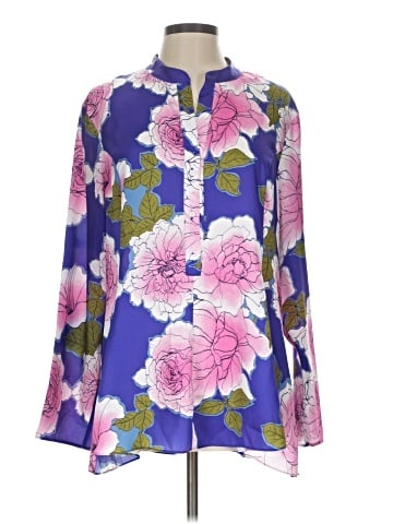 Natori Long Sleeve Blouse (view 1)