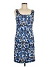 PREMISE 100% Polyester Print Blue Cocktail Dress Size 8 - photo 1