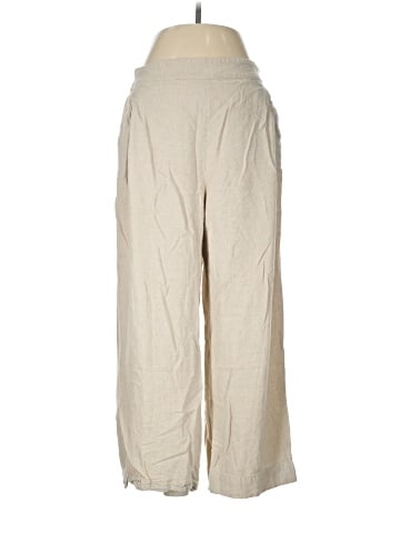 Madewell Pull-On Straight Crop Pants in Linen Blend (view 1)