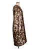 JS Collections 100% Polyester Metallic Gold Cocktail Dress Size 12 - photo 4