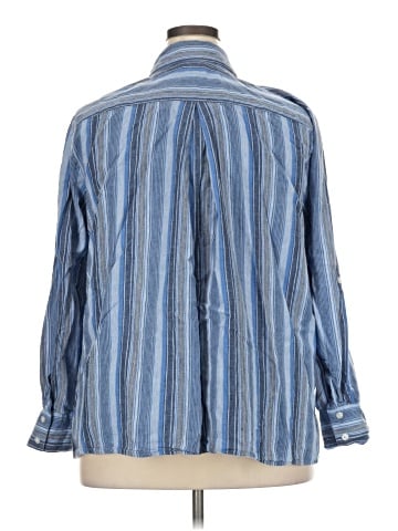 Kate Hill Long Sleeve Button-Down Shirt (view 2)