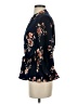 Sweet Rain 100% Polyester Floral Blue 3/4 Sleeve Blouse Size S - photo 5
