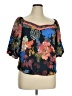 Jealous Tomato 100% Polyester Blue Short Sleeve Blouse Size L - photo 2