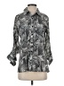 Attention 100% Polyester Animal Print Gray 3/4 Sleeve Blouse Size S - photo 1
