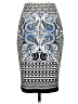 Alya Graphic Blue Casual Skirt Size 1 - photo 1